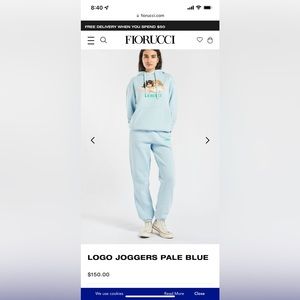 FIORUCCI PALE BLUE SWEAT OUTFIT
